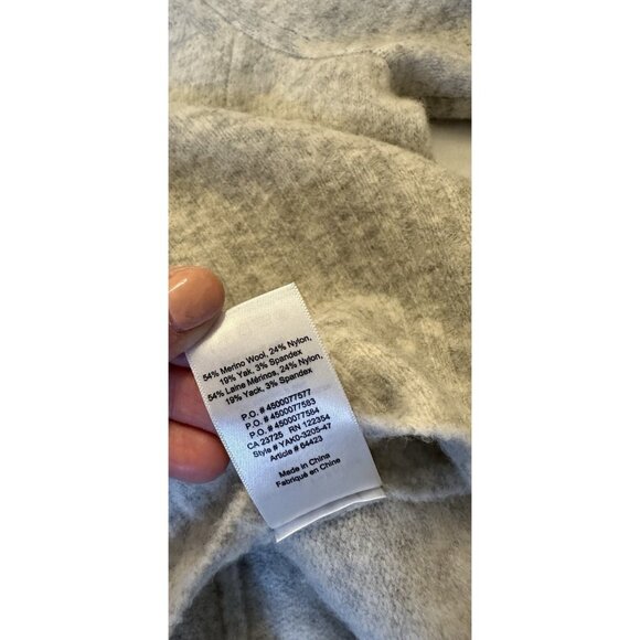 Babaton The Group Women’s Merino Wool Turtleneck Sweater Small Gray - Picture 6 of 9